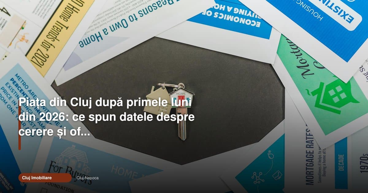 Piața imobiliară Cluj 2026: cerere mare, ofertă selectivă