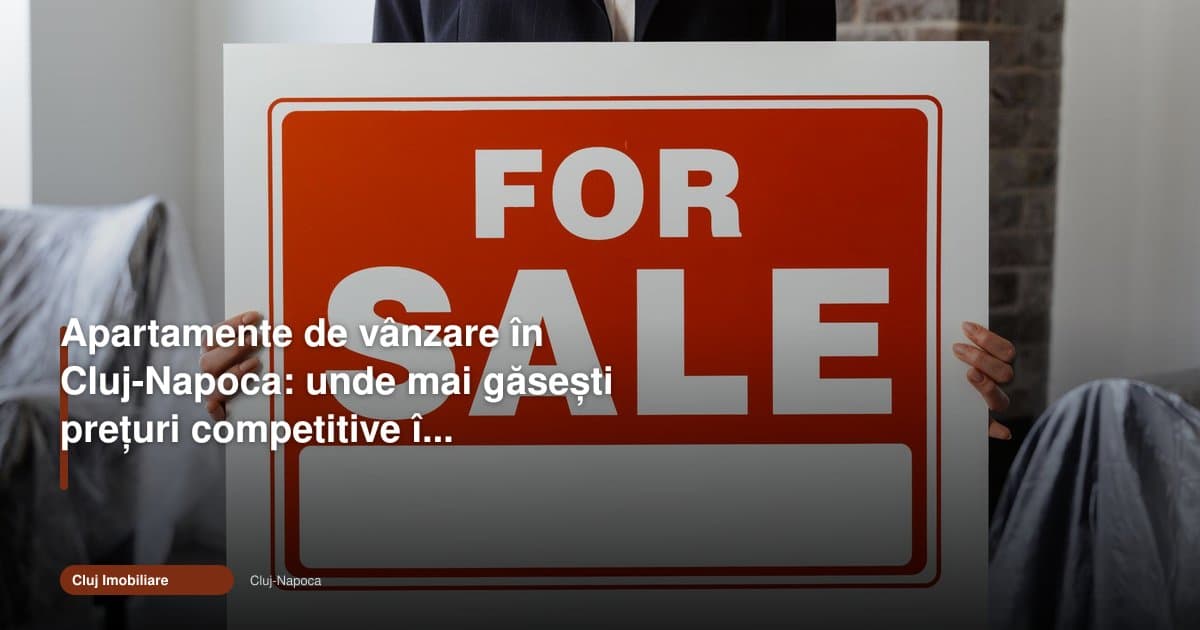 Unde mai găsești apartamente de vanzare cluj napoca cu prețuri competitive