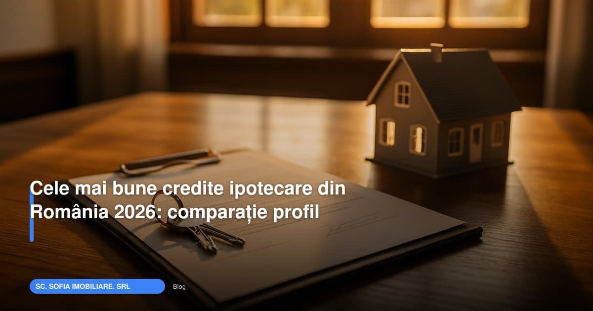 Cele mai bune credite ipotecare din România 2026: comparație profil